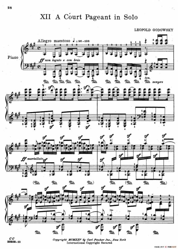 Java Suiten（爪哇组曲· Ⅻ）