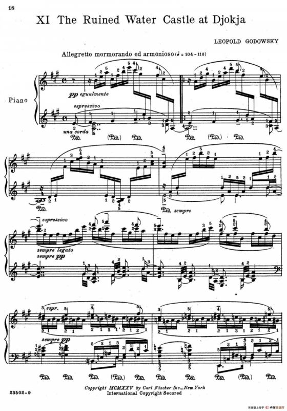 Java Suiten（爪哇组曲·Ⅺ）