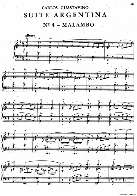 Suite Argentina（阿根廷组曲 No.4）