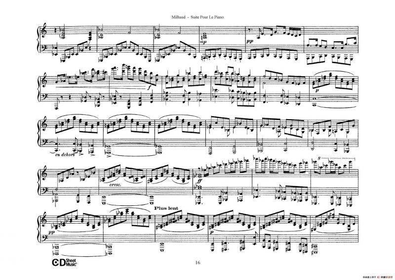 Suite Pour Le Piano Op.8（钢琴组曲·Ⅴ）