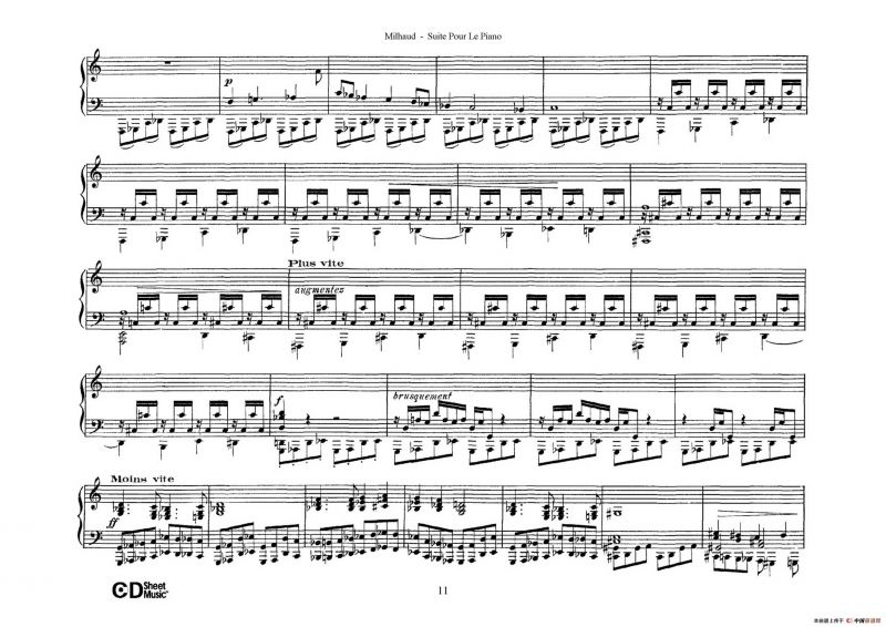 Suite Pour Le Piano Op.8（钢琴组曲·Ⅳ）