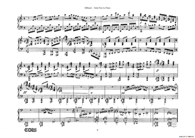 Suite Pour Le Piano Op.8（钢琴组曲·Ⅲ）