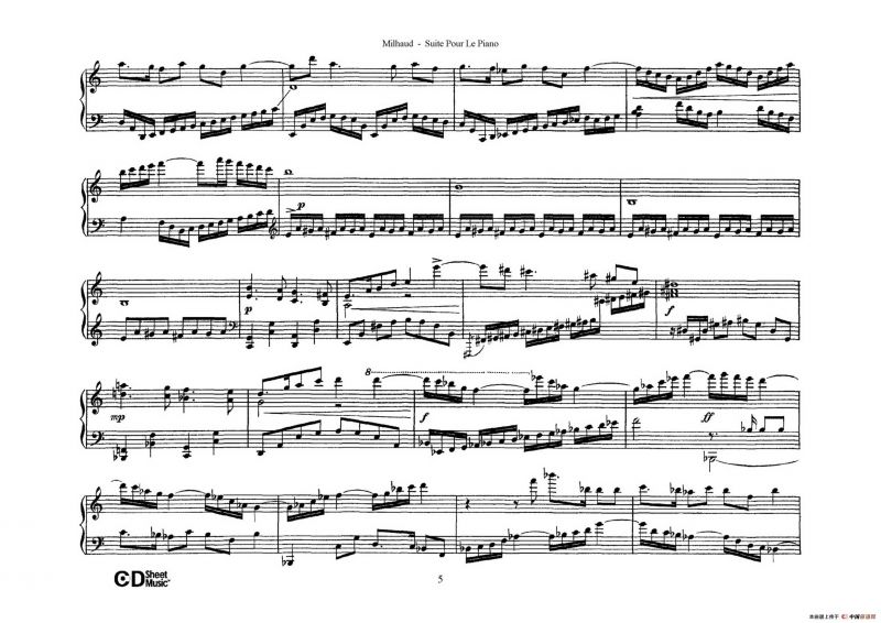 Suite Pour Le Piano Op.8（钢琴组曲·Ⅱ）