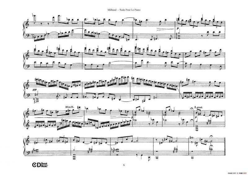Suite Pour Le Piano Op.8（钢琴组曲·Ⅱ）