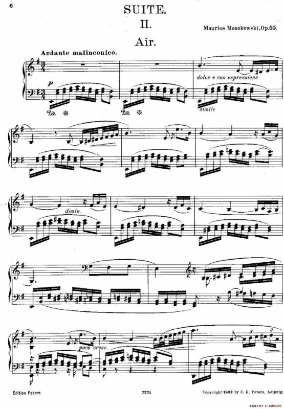 Suite in G Major Op.50（G大调组曲·Ⅱ）