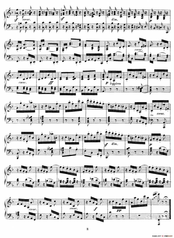 6 Pieces for Children Op.72（6首儿童钢琴曲6.F大调）