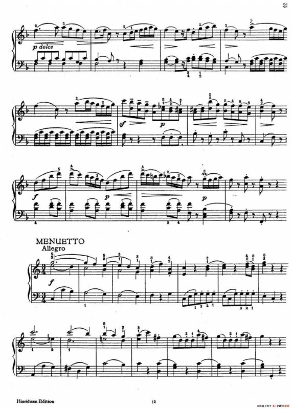 6 Viennese Sonatinas K.439b（6首维也纳小奏鸣曲·Ⅴ）