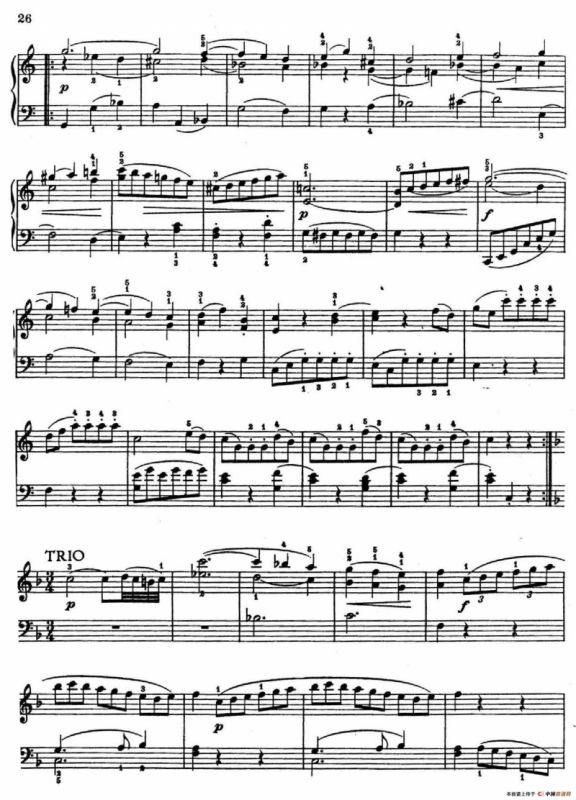 6 Viennese Sonatinas K.439b（6首维也纳小奏鸣曲·Ⅴ）