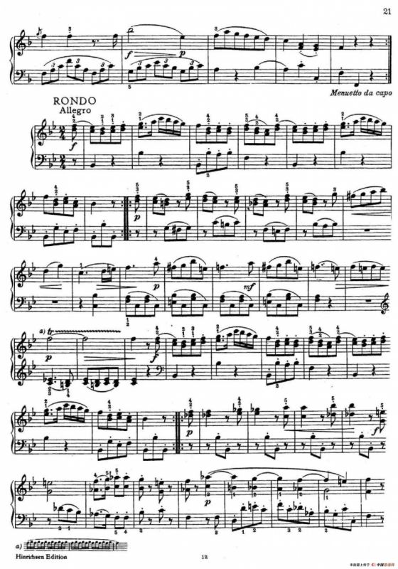 6 Viennese Sonatinas K.439b（6首维也纳小奏鸣曲·Ⅳ）