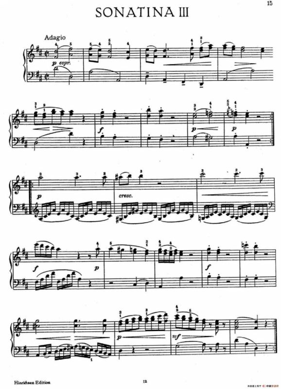 6 Viennese Sonatinas K.439b（6首维也纳小奏鸣曲·Ⅲ）