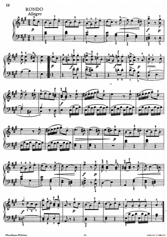 6 Viennese Sonatinas K.439b（6首维也纳小奏鸣曲·Ⅱ）