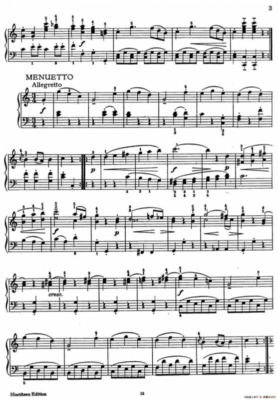 6 Viennese Sonatinas K.439b（6首维也纳小奏鸣曲·Ⅰ）