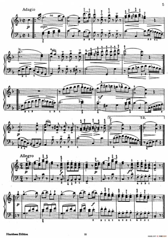 6 Viennese Sonatinas K.439b（6首维也纳小奏鸣曲·Ⅰ）