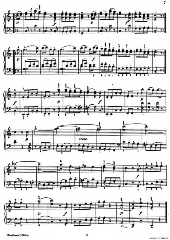 6 Viennese Sonatinas K.439b（6首维也纳小奏鸣曲·Ⅰ）