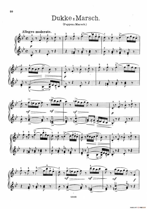 Six Humorous Bagatelles Op.11（6首幽默小品·5）