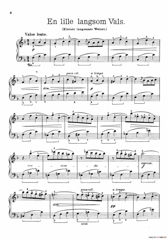Six Humorous Bagatelles Op.11（6首幽默小品·3）