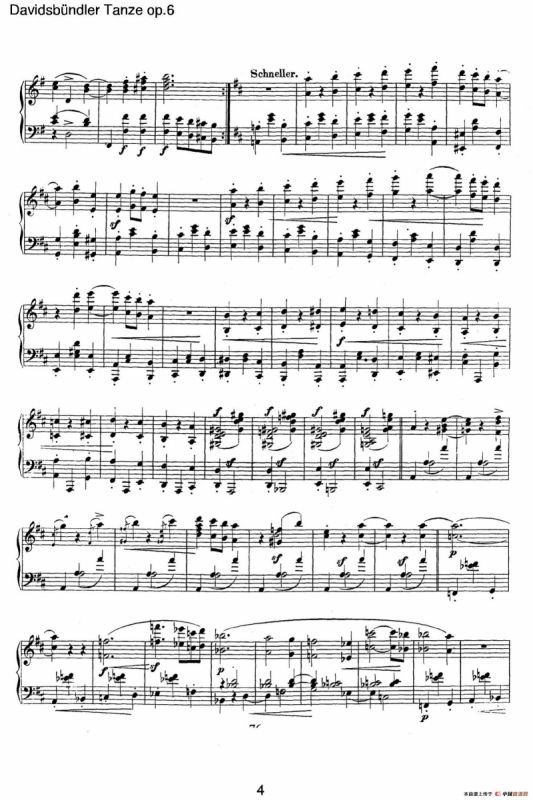 Davidsbundler Tanze Op.6（大卫同盟舞曲）