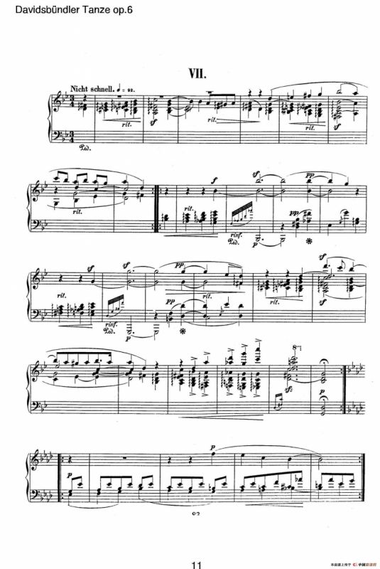 Davidsbundler Tanze Op.6（大卫同盟舞曲）