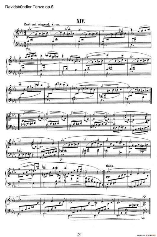 Davidsbundler Tanze Op.6（大卫同盟舞曲）