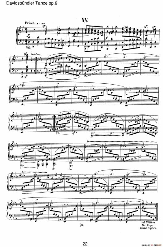 Davidsbundler Tanze Op.6（大卫同盟舞曲）