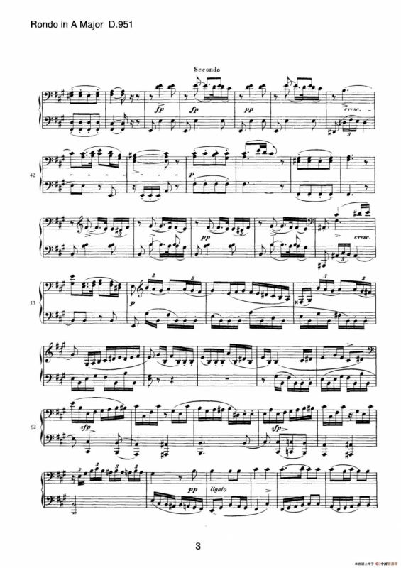 Grand Rondeau in A Major Op.107（A大调回旋曲·四手联弹）