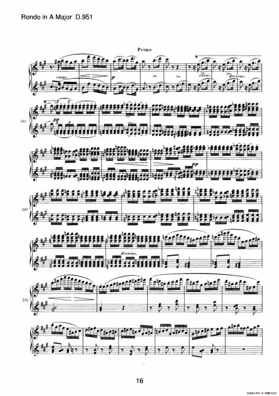 Grand Rondeau in A Major Op.107（A大调回旋曲·四手联弹）