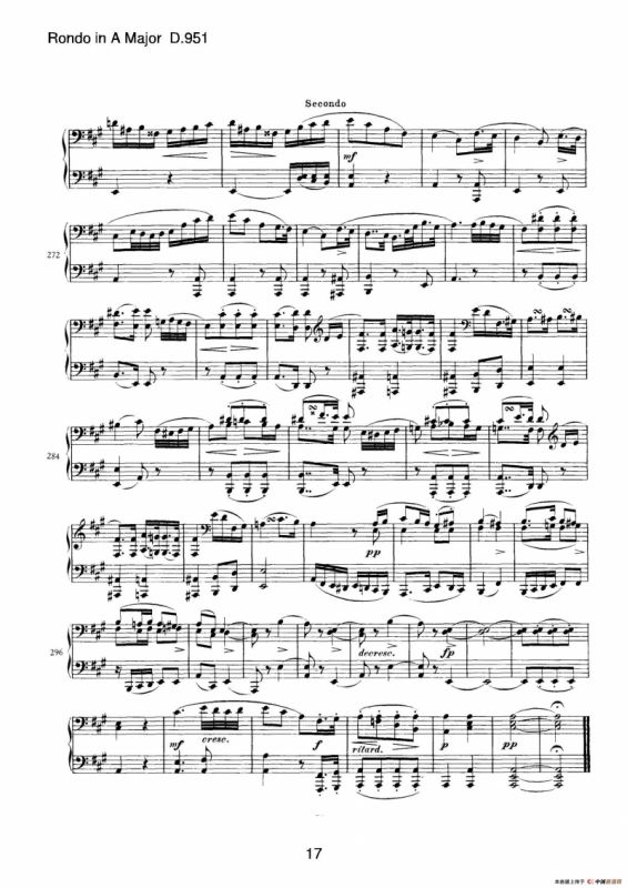 Grand Rondeau in A Major Op.107（A大调回旋曲·四手联弹）