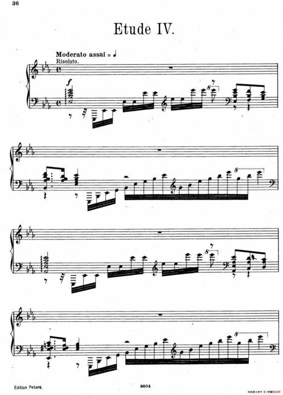 Six Etudes Op.23（6首练习曲·Ⅳ）