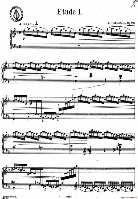 Six Etudes Op.23（6首练习曲·Ⅰ）