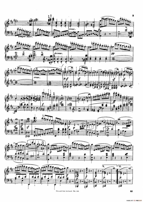 String Quartet No.3 in D Major Op.18-3（D大调第三弦乐四重奏·钢琴独奏版）