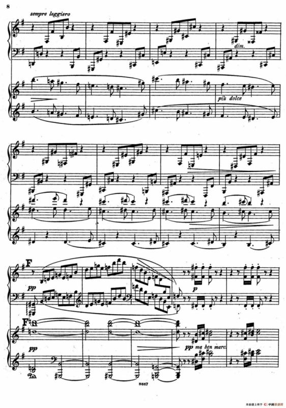 Symphony No.4 in e Minor Op.98（e小调第四交响曲·双钢琴）