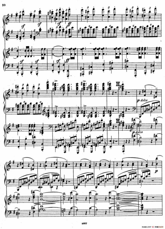 Symphony No.4 in e Minor Op.98（e小调第四交响曲·双钢琴）