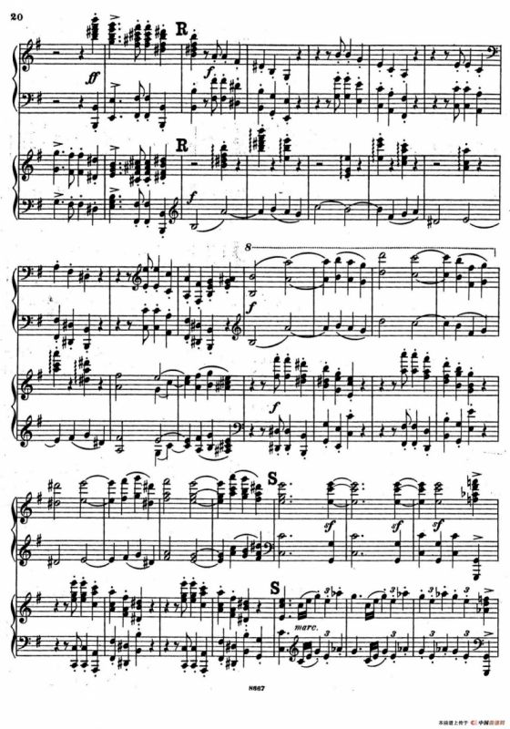 Symphony No.4 in e Minor Op.98（e小调第四交响曲·双钢琴）