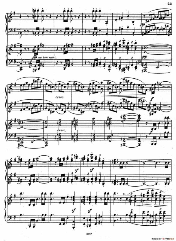 Symphony No.4 in e Minor Op.98（e小调第四交响曲·双钢琴）