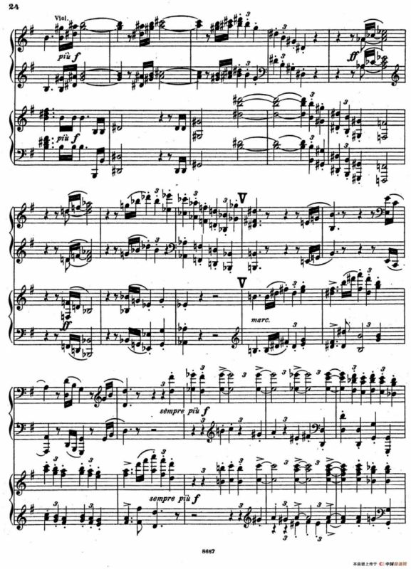 Symphony No.4 in e Minor Op.98（e小调第四交响曲·双钢琴）