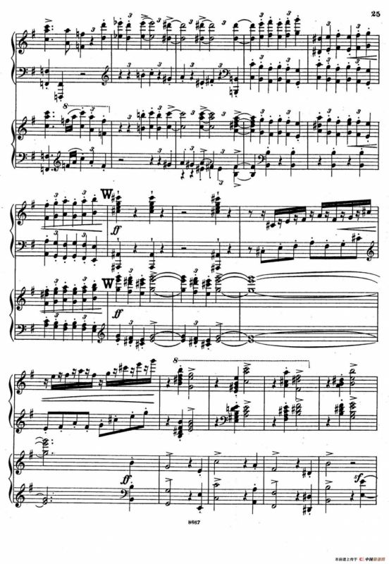 Symphony No.4 in e Minor Op.98（e小调第四交响曲·双钢琴）