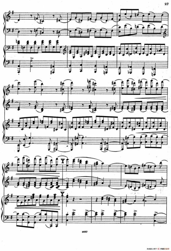 Symphony No.4 in e Minor Op.98（e小调第四交响曲·双钢琴）