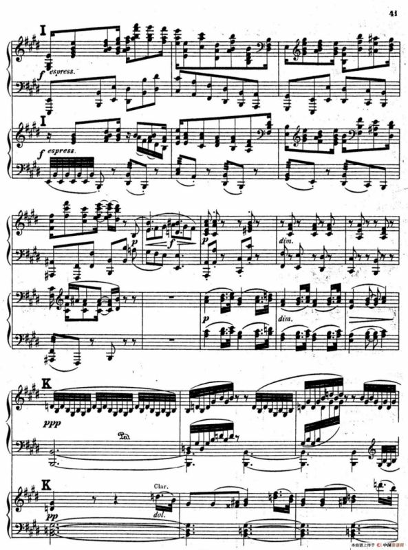 Symphony No.4 in e Minor Op.98（e小调第四交响曲·双钢琴）