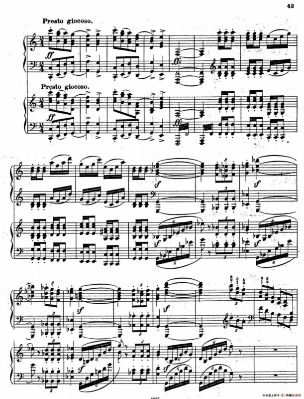 Symphony No.4 in e Minor Op.98（e小调第四交响曲·双钢琴）