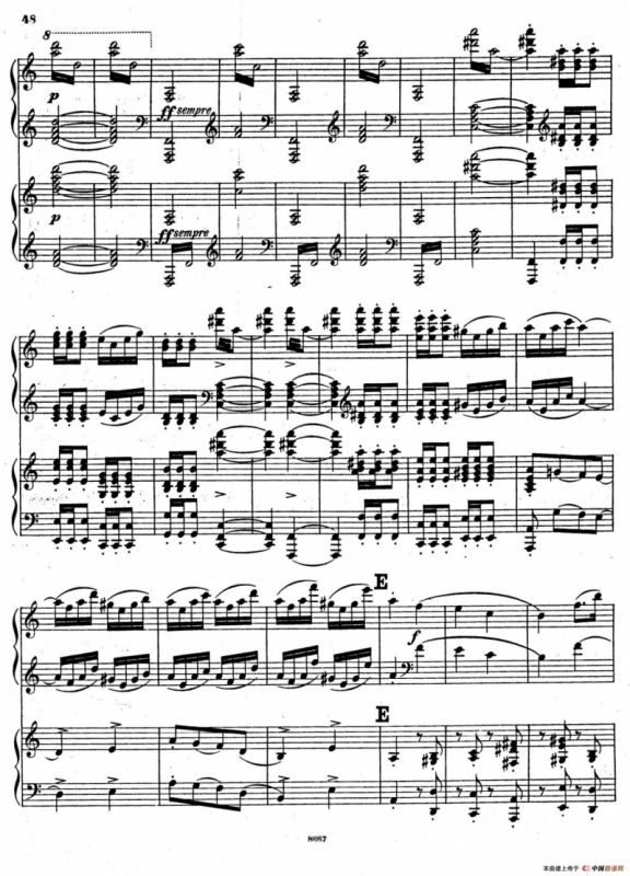 Symphony No.4 in e Minor Op.98（e小调第四交响曲·双钢琴）