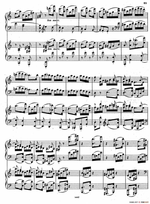 Symphony No.4 in e Minor Op.98（e小调第四交响曲·双钢琴）