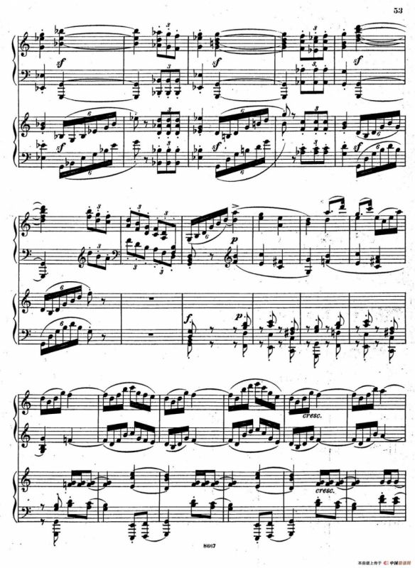 Symphony No.4 in e Minor Op.98（e小调第四交响曲·双钢琴）