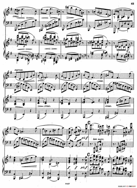 Symphony No.4 in e Minor Op.98（e小调第四交响曲·双钢琴）