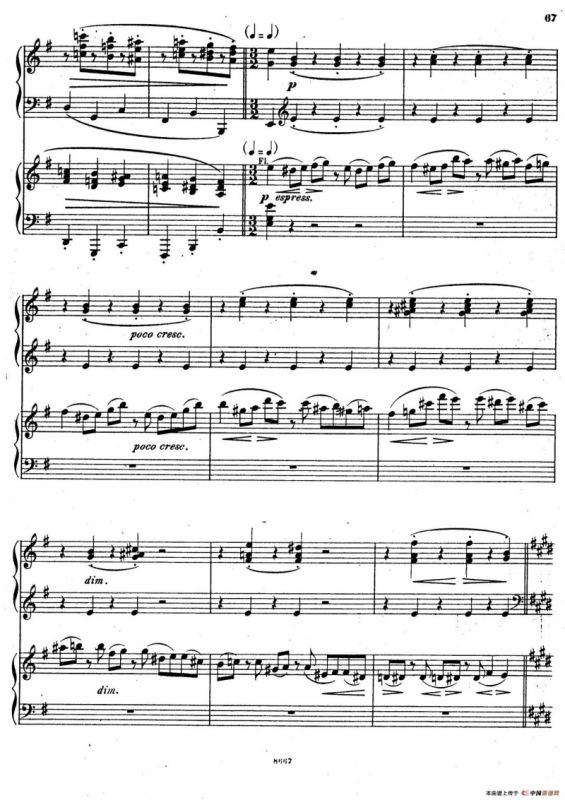 Symphony No.4 in e Minor Op.98（e小调第四交响曲·双钢琴）