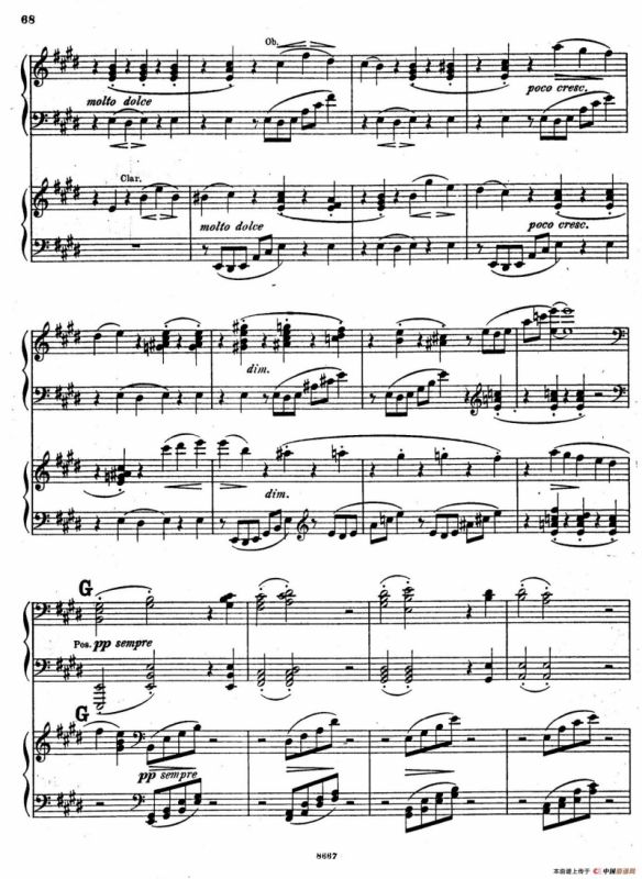 Symphony No.4 in e Minor Op.98（e小调第四交响曲·双钢琴）