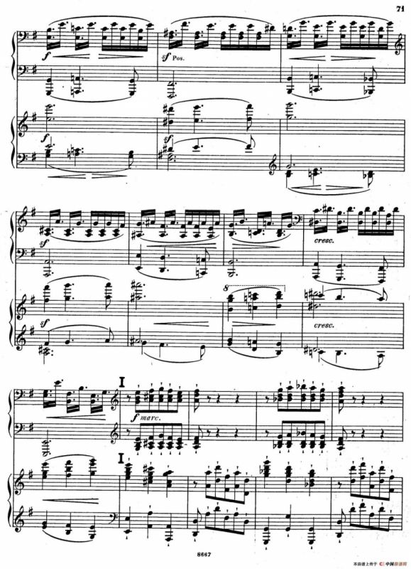 Symphony No.4 in e Minor Op.98（e小调第四交响曲·双钢琴）