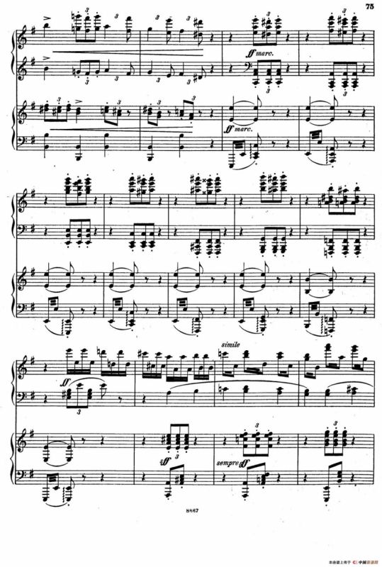 Symphony No.4 in e Minor Op.98（e小调第四交响曲·双钢琴）