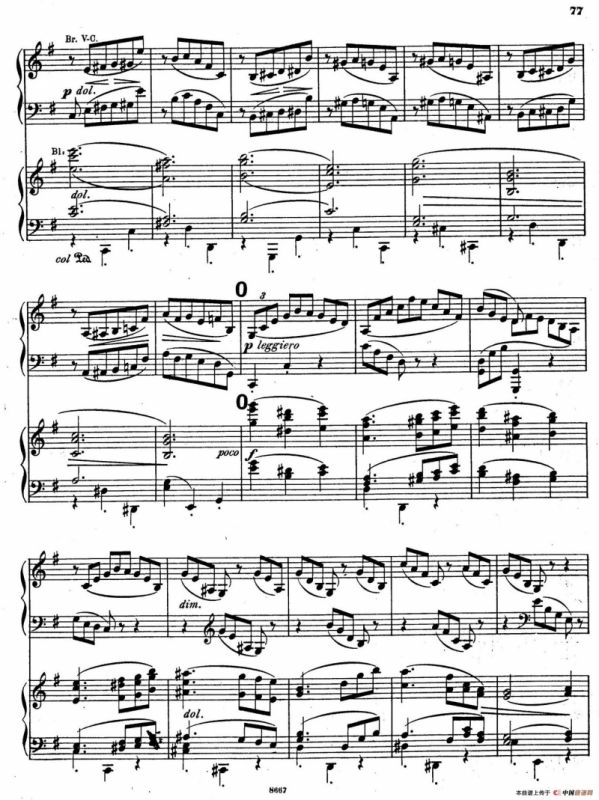 Symphony No.4 in e Minor Op.98（e小调第四交响曲·双钢琴）
