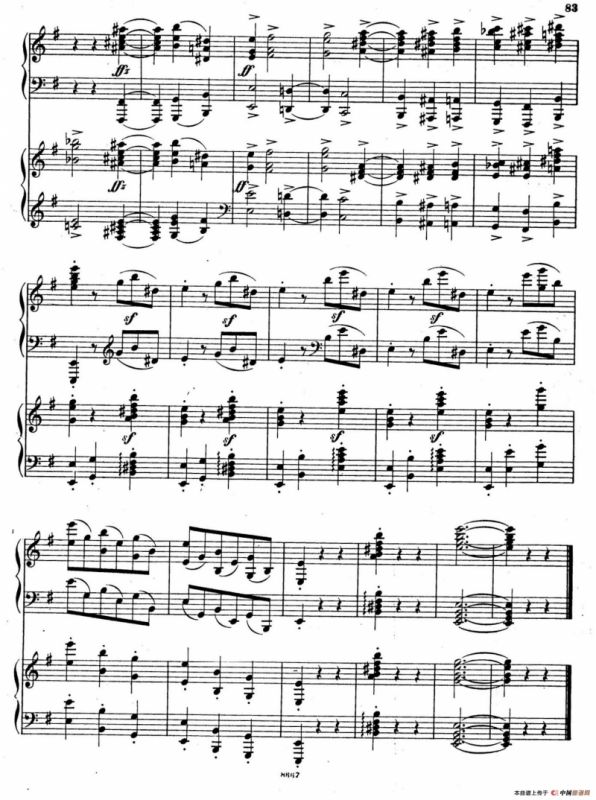 Symphony No.4 in e Minor Op.98（e小调第四交响曲·双钢琴）