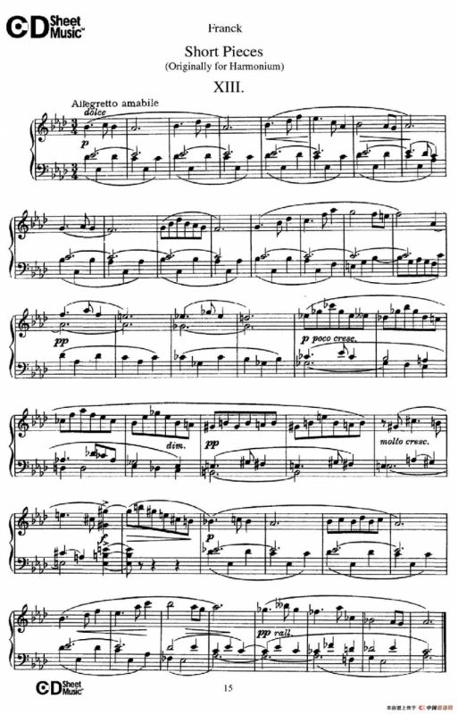 18 Short Pieces（18首小品·XIII）